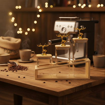 Ensemble de pots en verre