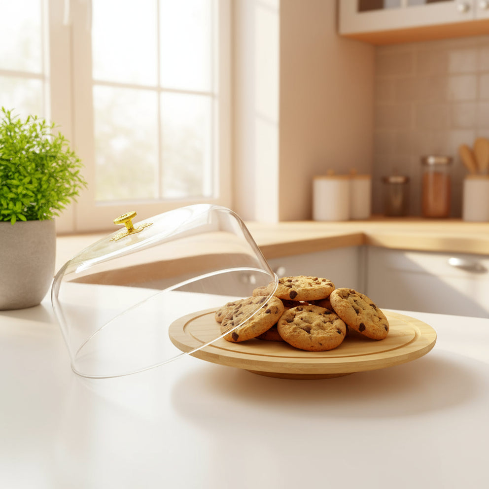 Cloche à gâteau élégante