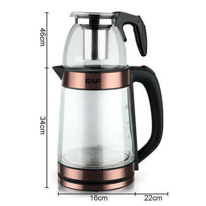 Bouilloire électrique en verre de 2,2 litres