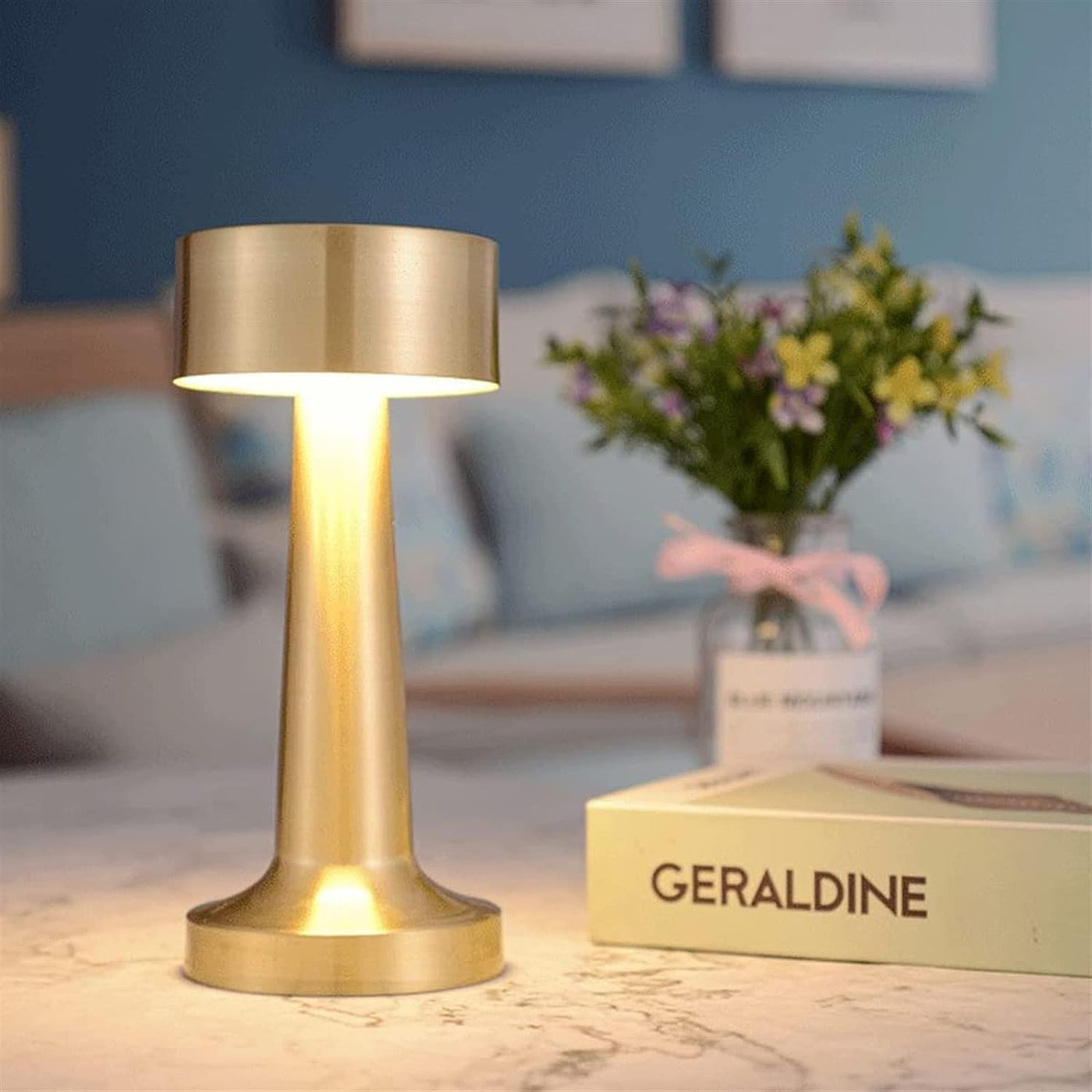 Led Bar Rechargeable Circle Table Lamp