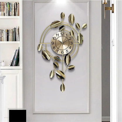 Grande horloge murale en métal 3D