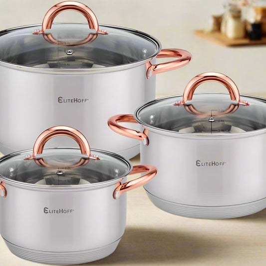 Ensemble de Casseroles Inox 7 Couches