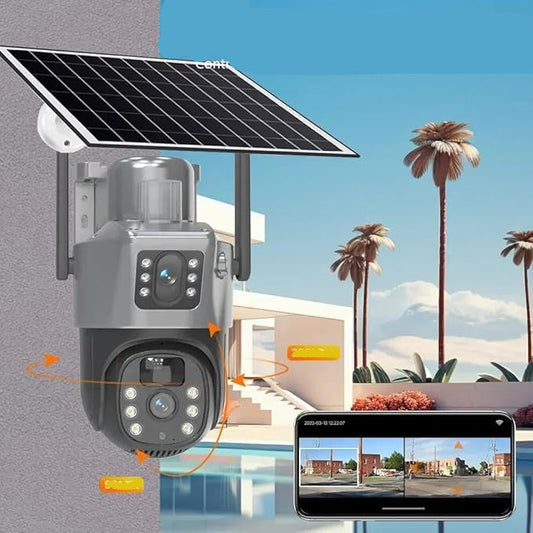 Caméra de Surveillance Solaire 4G/WiFi 360°