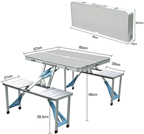 Table et chaises pliantes d'extérieur