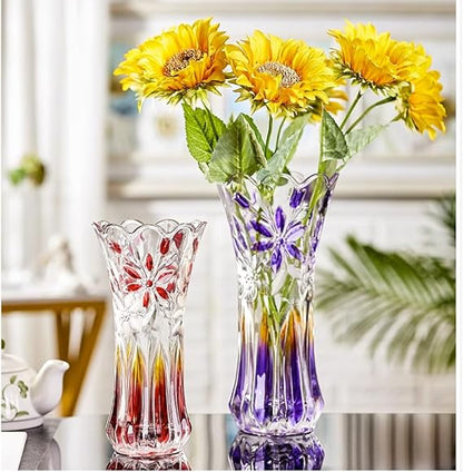Vase en verre transparent durable