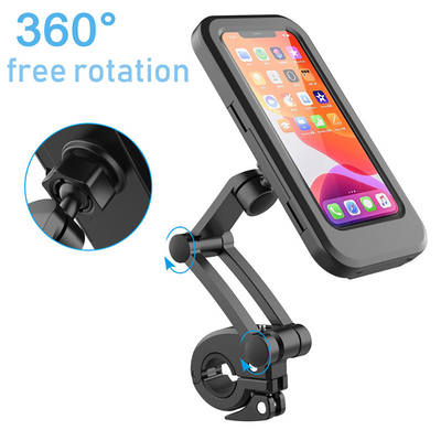 Support de téléphone de moto étanche et rotatif