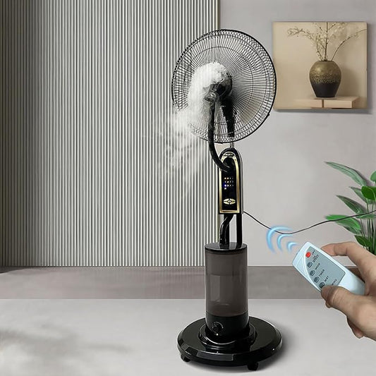 Ventilateur de pulvérisation d'eau avec support de refroidissement