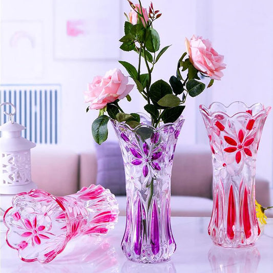 Vase en verre transparent durable