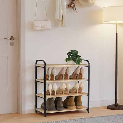 Étagère à Chaussures en Bois Rehaussée