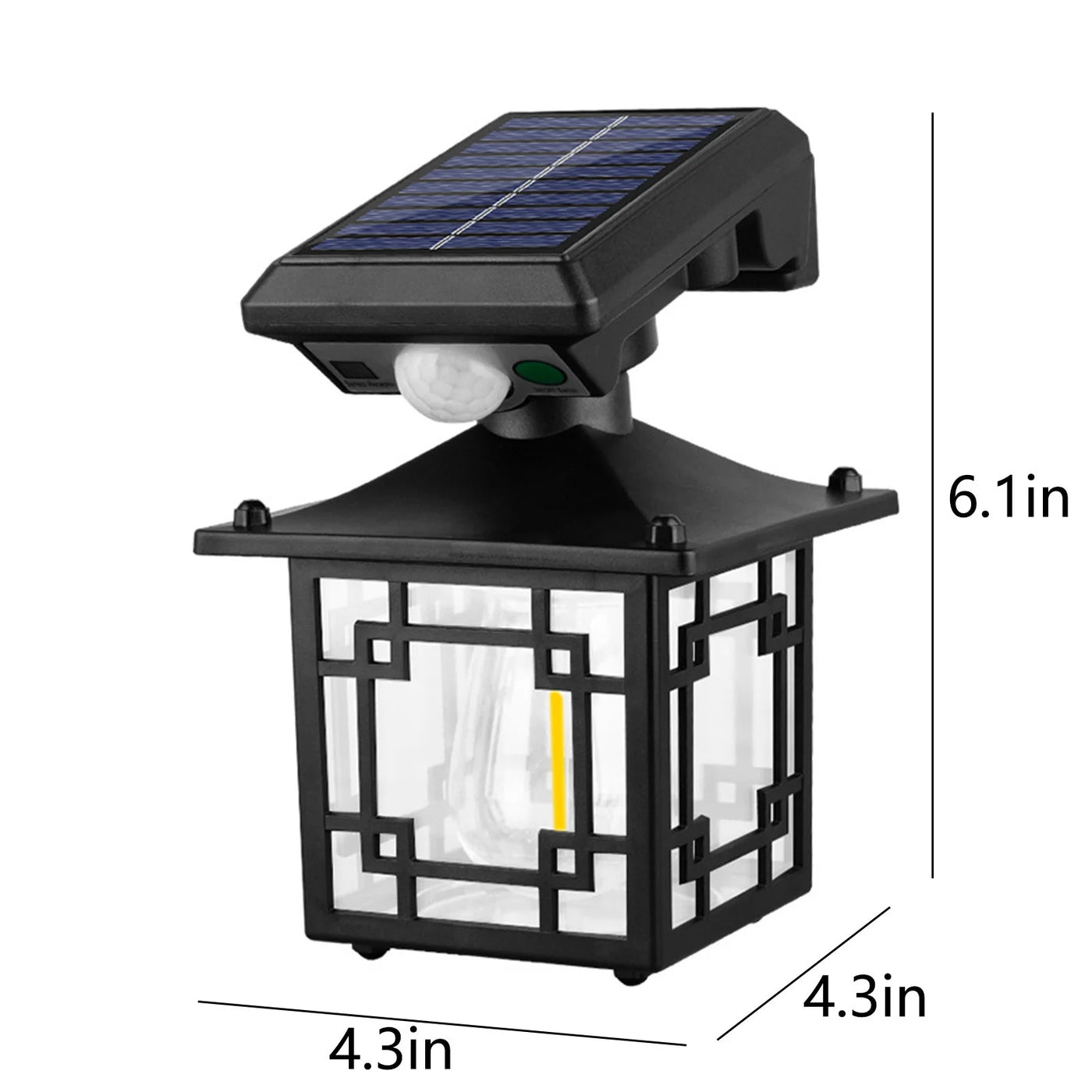 Applique Murale Solaire à LED avec Capteur de Mouvement pour Jardin