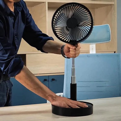 Ventilateur de bureau et de table, portable et pliable