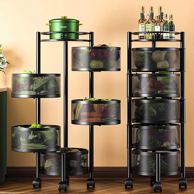 Étagère  multifonction à roulettes 5 niveaux
