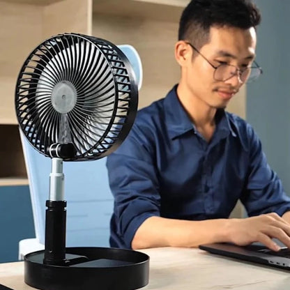 Ventilateur de bureau et de table, portable et pliable