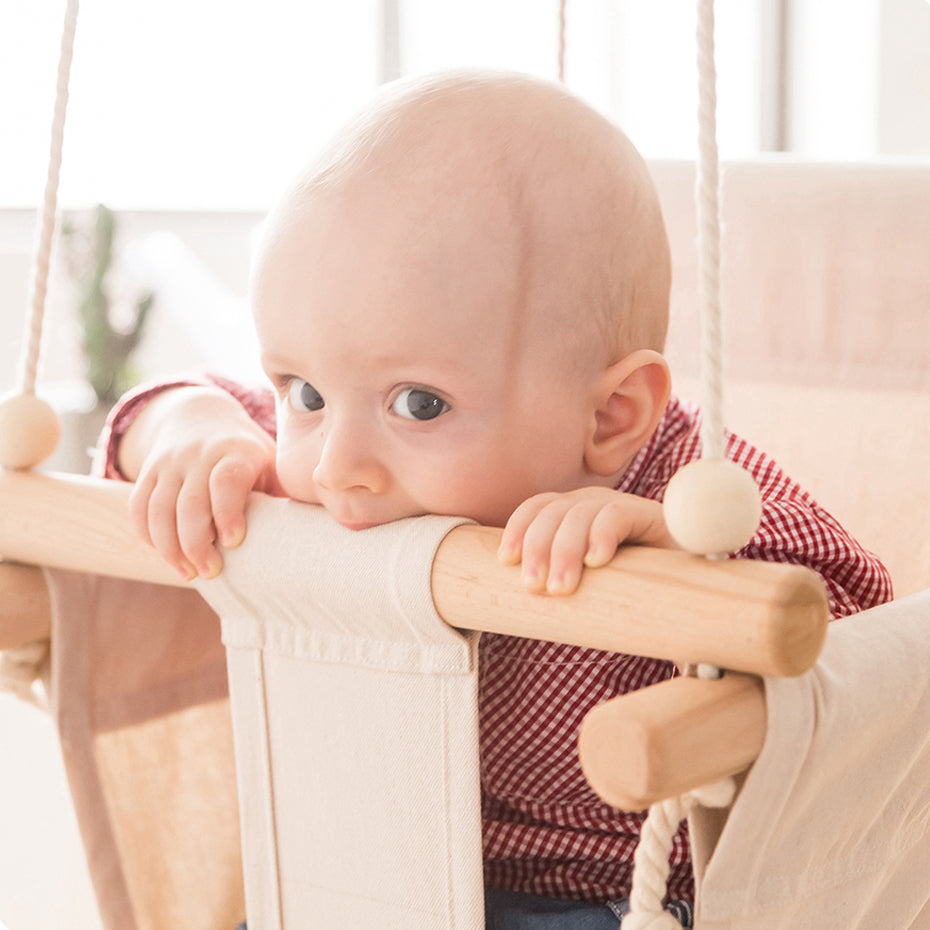 Chaise balançoire en toile pour bébé