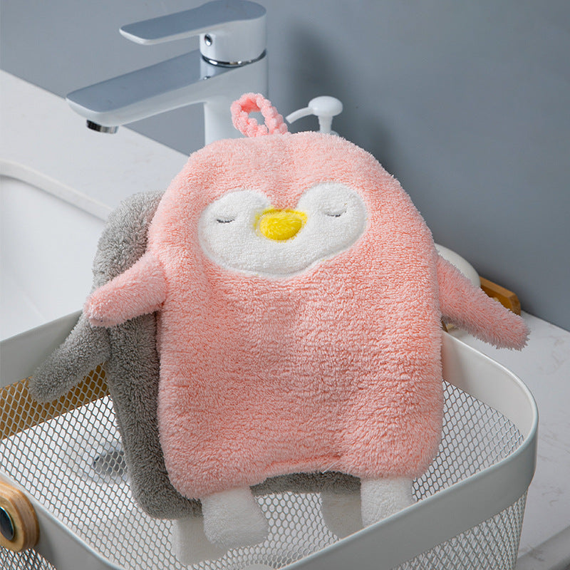 Serviette de bain à main en forme d'animal mignon