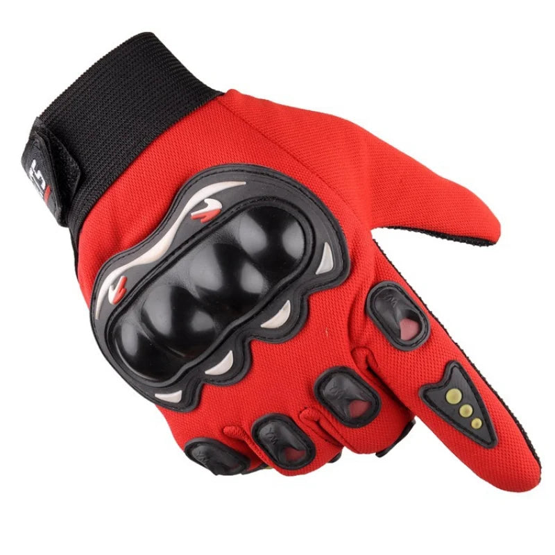 Gants de moto avec empreinte digitale de téléphone