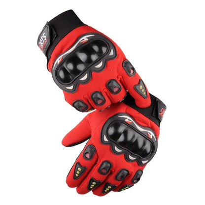 Gants de moto avec empreinte digitale de téléphone