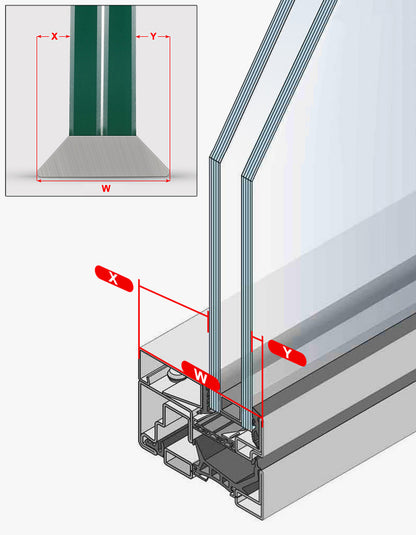 Nettoyeur de vitres magnétique double face