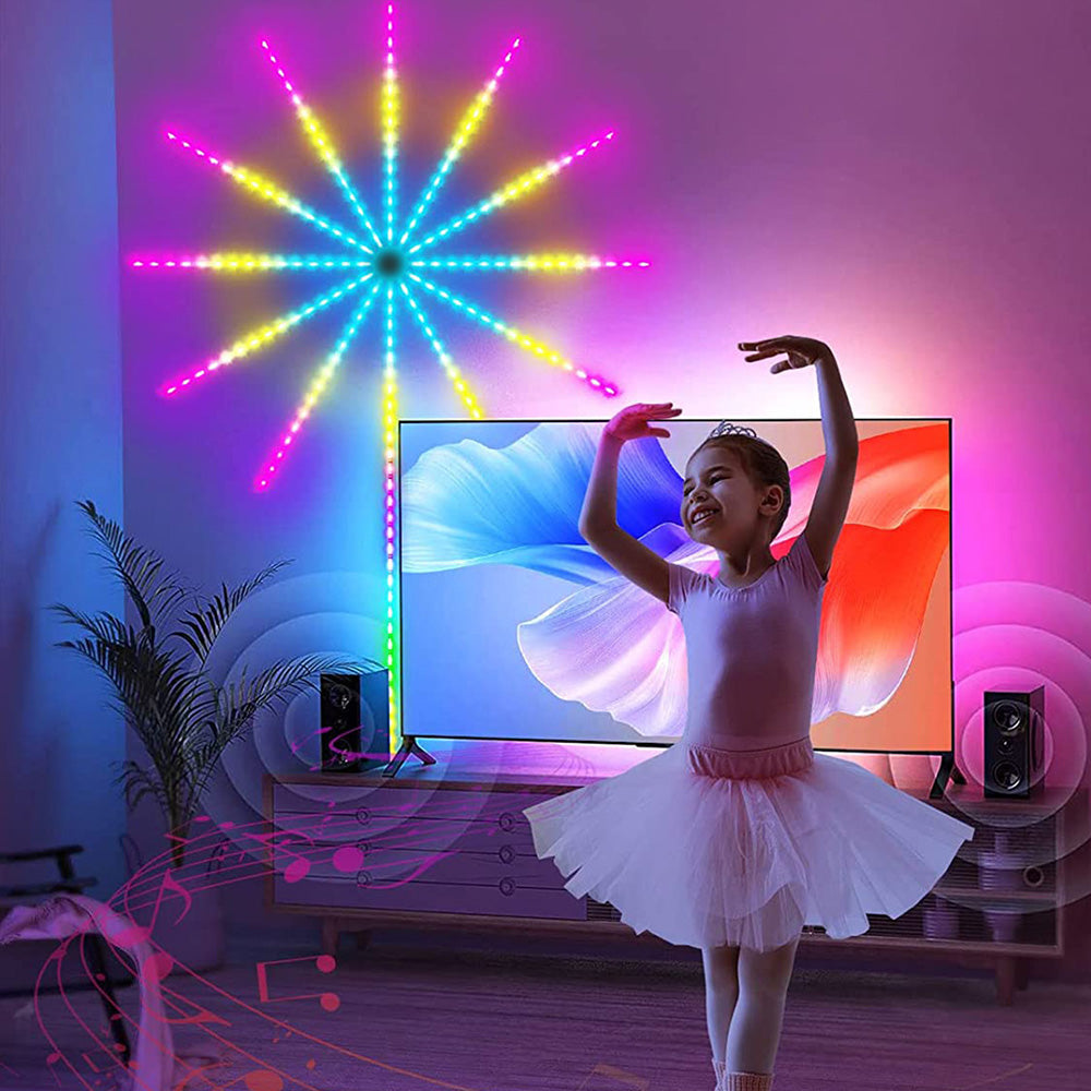 Bande lumineuse LED intelligente pour feux d'artifice