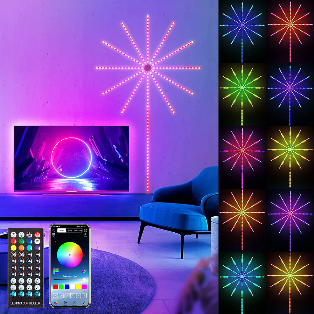 Bande lumineuse LED intelligente pour feux d'artifice