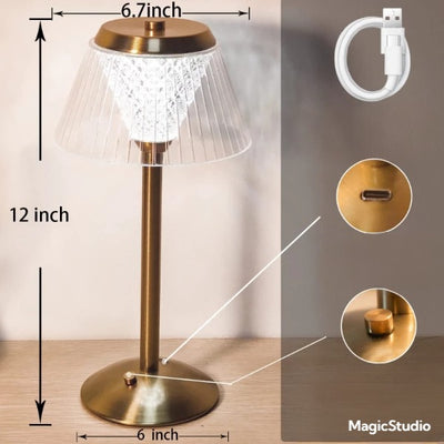 Lampe de Table LED en Clip Créatif à Intensité Tactile