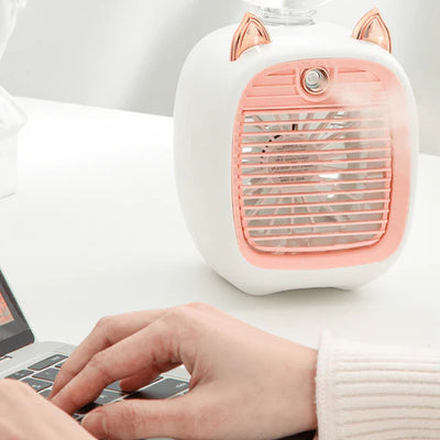 Mini ventilateur de climatiseur portable rechargeable