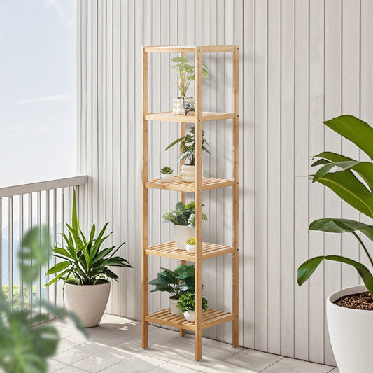 Support d’affichage de plantes en bambou