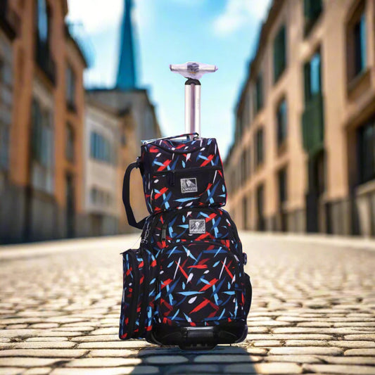 Ensemble sac à dos à roulettes 3 pièces