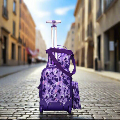 Ensemble sac à dos à roulettes 3 pièces