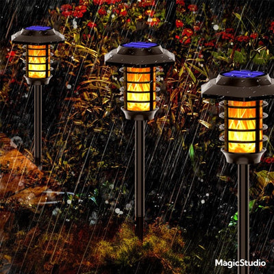 LED flamme solaire lumière jardin pelouse lumière