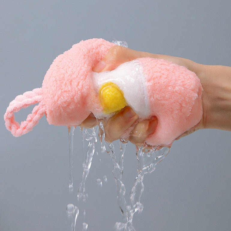 Serviette de bain à main en forme d'animal mignon