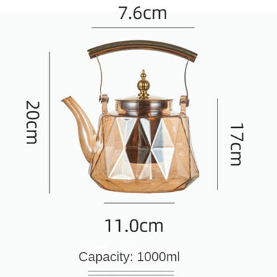 Élégant Pichet en Verre de 1 L avec Filtre Amovible