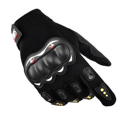 Gants de moto avec empreinte digitale de téléphone