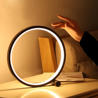 Lampe de table LED ronde, design moderne et lumière douce pour chaque espace