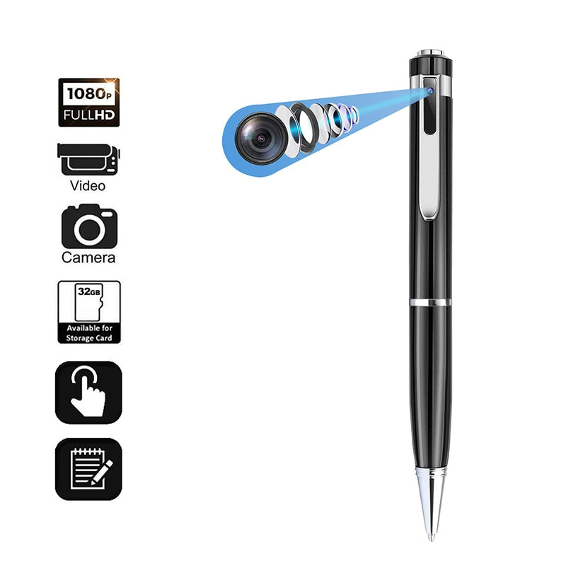 Stylo Caméra et Microphone HD 1080P