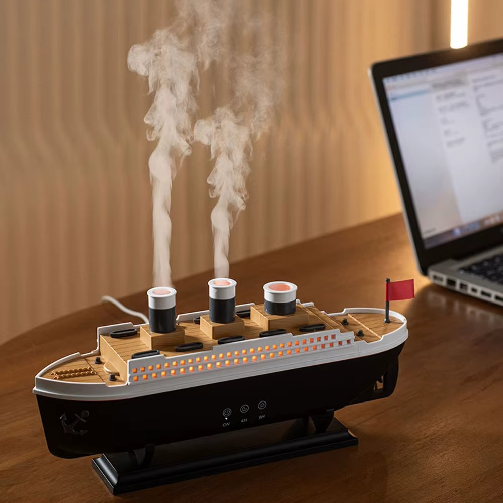 Humidificateur Vapeur Rétro 2-en-1 – Silencieux & Design