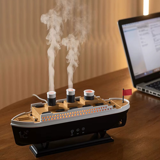Humidificateur Vapeur Rétro 2-en-1 – Silencieux & Design