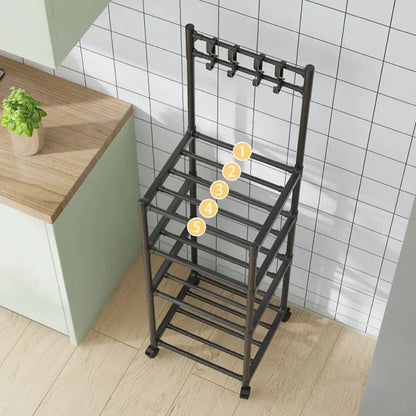 Étagère de rangement domestique multicouche