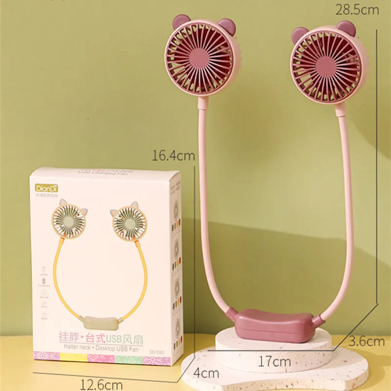 Mini ventilateur de cou pliable