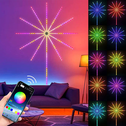 Bande lumineuse LED intelligente pour feux d'artifice