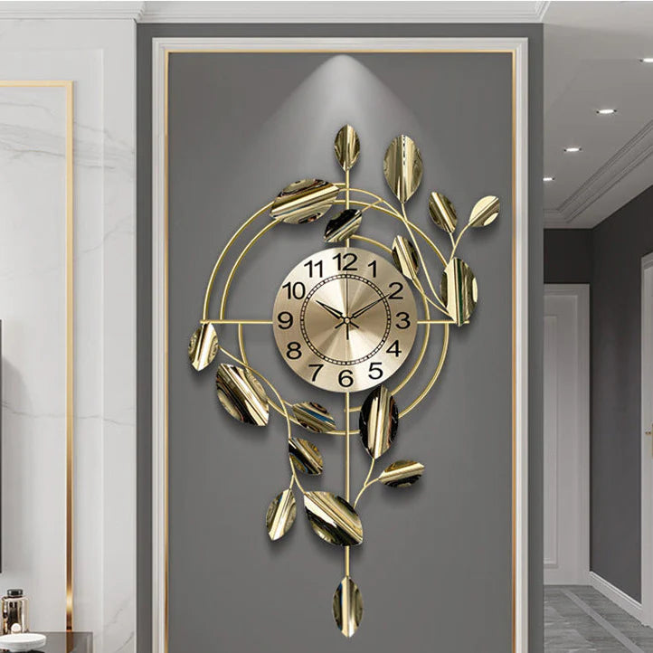 Grande horloge murale en métal 3D