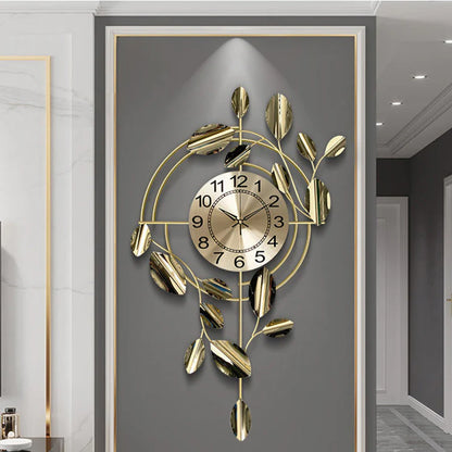 Grande horloge murale en métal 3D