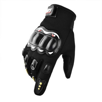 Gants de moto avec empreinte digitale de téléphone