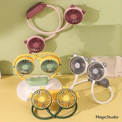 Mini ventilateur de cou pliable