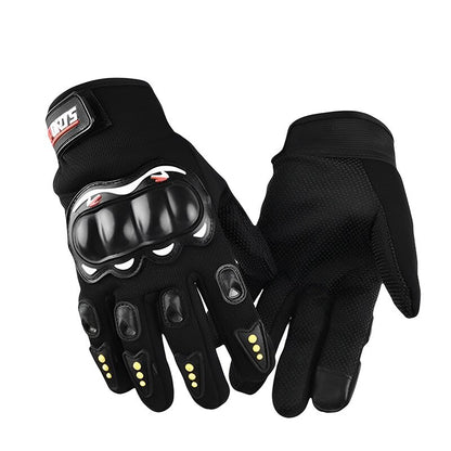 Gants de moto avec empreinte digitale de téléphone