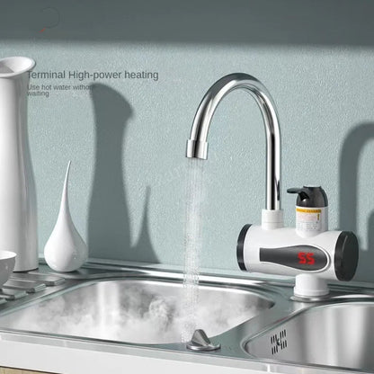 Robinet Chauffe-Eau Électrique Instantané avec Affichage Numérique