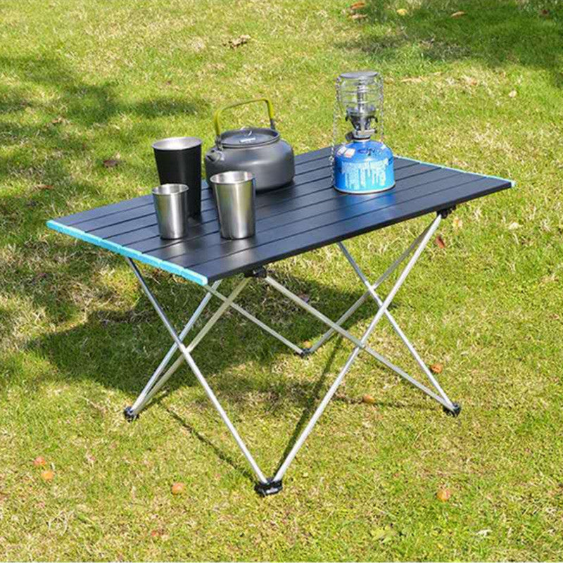 Table de camping pliante en alliage d'aluminium