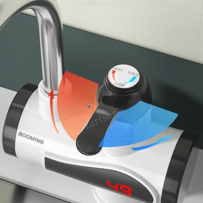 Robinet Chauffe-Eau Électrique Instantané avec Affichage Numérique