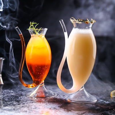 Verre à Cocktail Créatif avec Paille