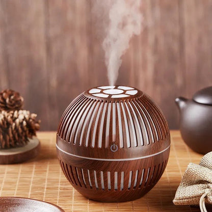 Humidificateur à ultrasons à brume fraîche en bois pour l'humidité de la pièce